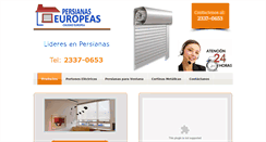 Desktop Screenshot of euro-persianas.com