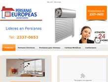Tablet Screenshot of euro-persianas.com